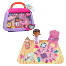 Just Play Doc McStuffins On-the-Go So Much Better Lambie 20-Piece Playset Doc McStuffins Doll Lambie Figure 16 Tools and Accessories Carrying Case