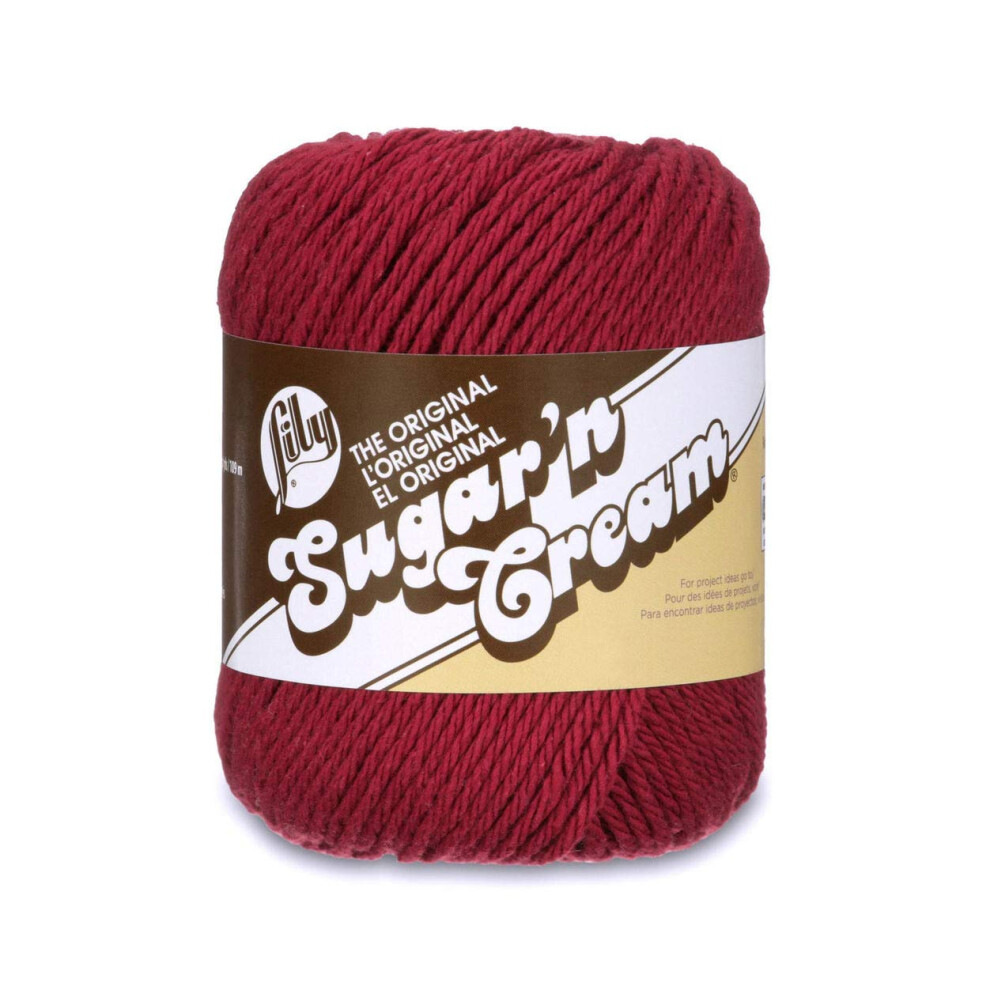 Sugar Sugar Cream Lily Yarns Sugar 'N Yarn Solid (00015) Wine