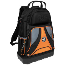 Klein Tools 55421BP-14 Tool Bag Backpack Heavy Duty Tradesman Pro Tool Organizer / Tool Carrier with 39 Pockets and Molded Base