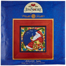 Mill Hill 143288/Jim Shore Kit de ponto cruz contado 5""""X5"""" Papai Noel (18 contagens)