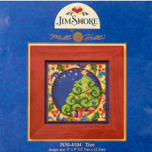 Mill Hill 143290/Jim Shore Kit punto croce contato 5""""X5"""" Albero (18 conteggi) Bianco