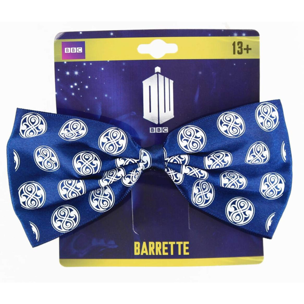 Doctor Who -Siegel-Von-Rassilon-Druck Auf Der Marineblauen Schleife-image