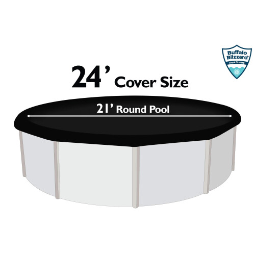 Capa de Inverno Micro Mesh Preta Buffalo Blizzard para Piscinas Redondas de 21 Pés 2