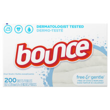 Bounce Wasverzachter Droogtrommeldoekjes Gratis & Zacht 200 Stuks - Verpakking Kan Varieren