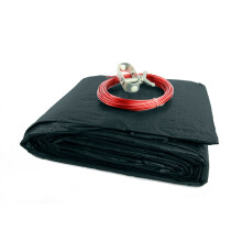 Capa de Inverno Micro Mesh Preta Buffalo Blizzard para Piscinas Ovais 15x30 Pés