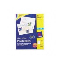 Postales Avery - 97 Brillo - 5 1/2 x 4 1/4 - Mate - 200 / Caja - FSC Mix - Perforadas, Pesadas, Esquinas Redondeadas