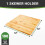 Restaurantware 12 x 12 x 1 Ίντσες Σταντ Σουβλιστή - Με 20 Θέσεις Βιώσιμος Σουβλεριστής Μπαμπού 4