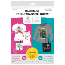 Heatnbond ez Print Transfer Sheet Combo Pack 10 ark 8,5 tum x 11 tum