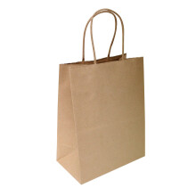 Flexicore Packaging Hned    kraftov    papierov    ta   ky Velkost: 8 palcov x 4,75 palca x 10,25 palca | Pocet: 50 vrec      ok | Farba: Hned