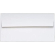 LUXPaper #9 Slimline invitationskonvolutter | Peel & Press | 3 7/8"""" x 8 7/8"""" | Lys hvid | 80 lb. Tekst | 250 stk