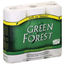 Padure verde prosoape de hrtie reciclata 100% 3 rulouri