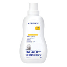 ATTITUDE Laundry Fabric Softener Liquid Vegan and Naturally Derived Detergent Plant Based HE Washing Machine Compatible Citrus Zest 40 Loads 33.