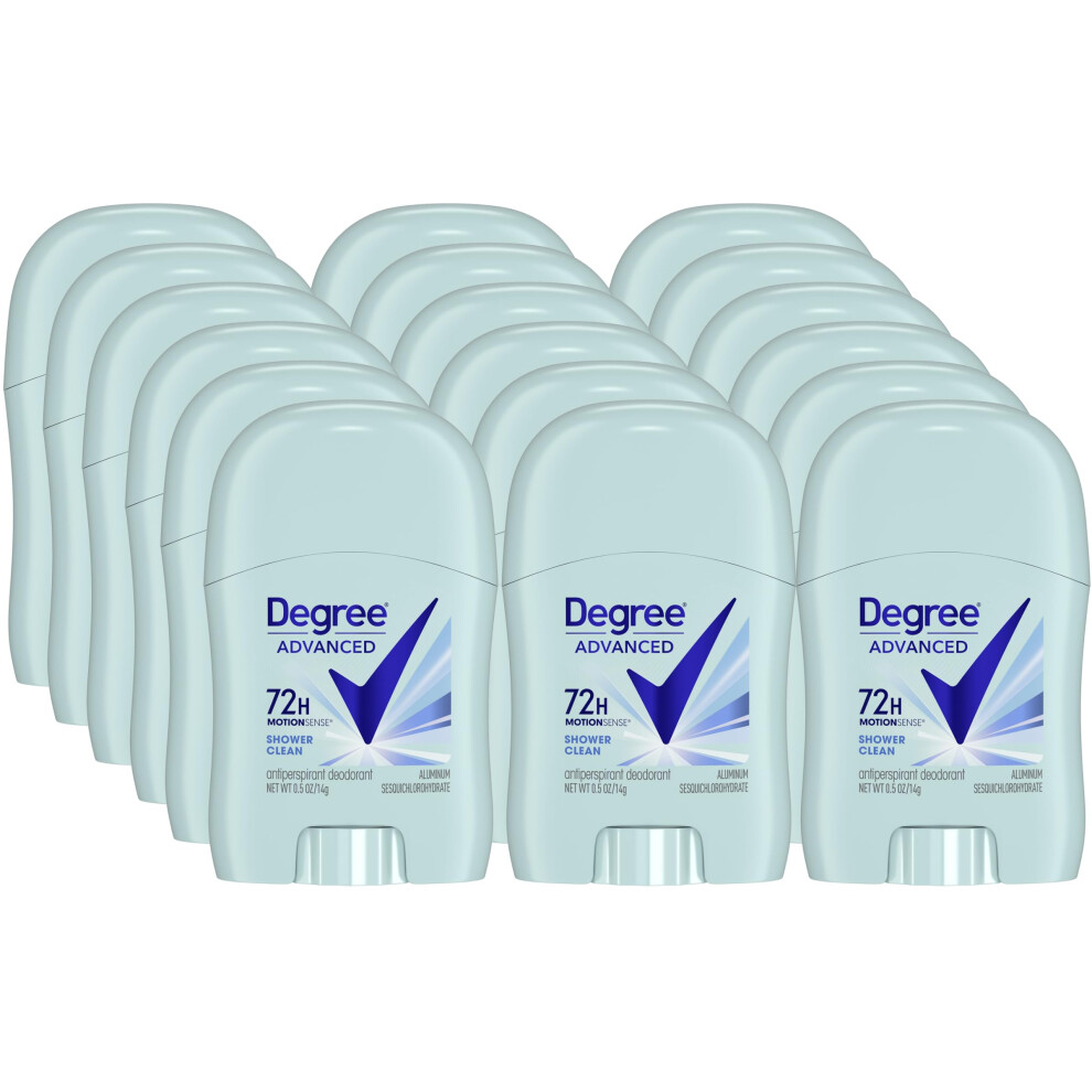 Degree Shower Clean Dry Protection Antiperspirant Deodorant Stick  0.5 ounce (Pack of 18) (18 Pack)