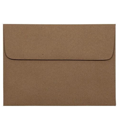 JAM PAPER A7 Premium Προσκλήσεις Επιστολικές - 5 1/4 x 7 1/4 - Καφέ Χαρτί - 50/Συσκευασία