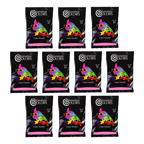 Chameleon Colors Pink Gender Reveal Powder - 1 lb Bags - 10 Pack - For ...