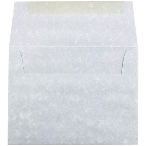 JAM PAPER A6 Πάρχμεντ Πρόσκληση Φάκελοι - 4 3/4 x 6 1/2 - Κυανός Ανακυκλωμένος - 50/Συσκευασία 1