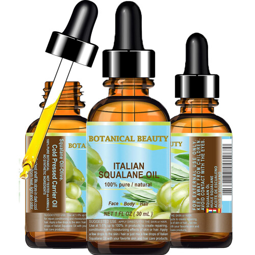Botanical Beauty ΣΚΟΥΑΛΑΝΗ Ιταλικής Ελιάς. 100% Αγνό Μη Αραιωμένο Έλαιο. 30ml