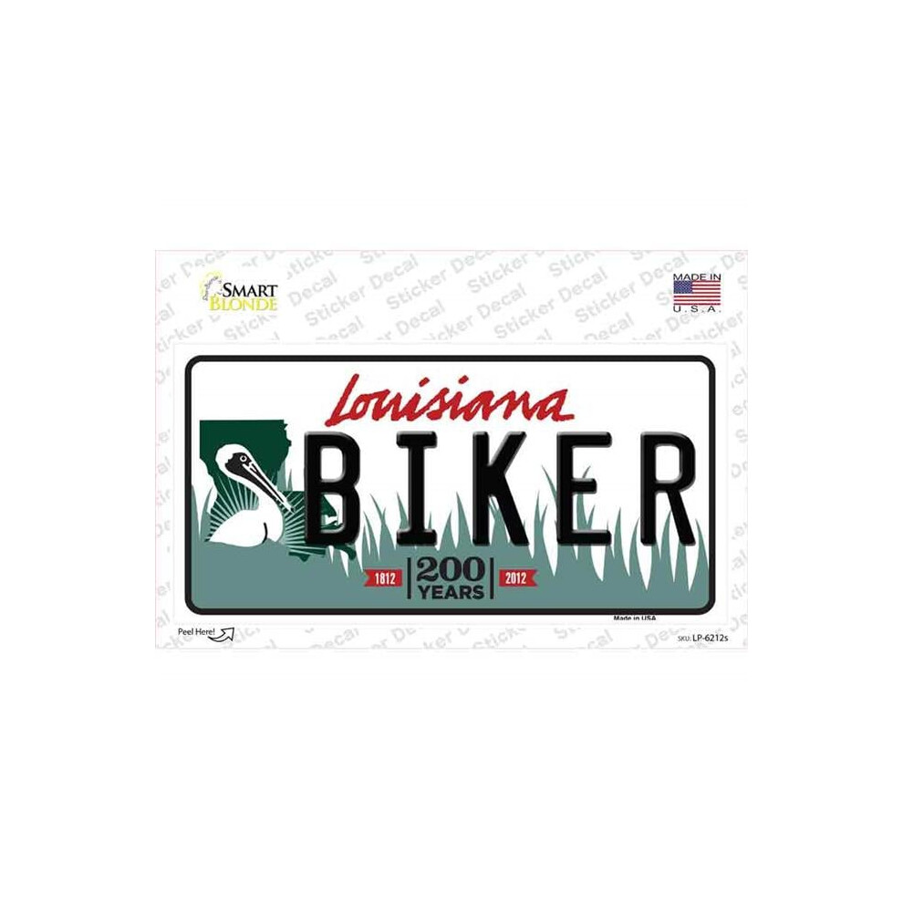 Smart Blonde Lp-6212S-M Biker Louisiana Novelty Sticker Decal - Medium 731997946612