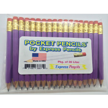 Polovicn tuky s gumou - Golfov trda Pew Short Mini Small Church - estihelnk nabrouen 2 tukov barvy - Lilac Balen 36 kapesnch tuek