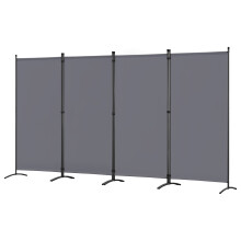 (Grey) Angel Living 4 Panels Room Divider 324 x 180cm