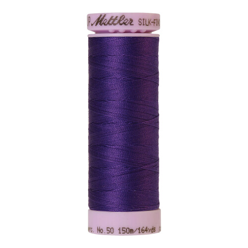 METTLER SILK-FINISH 50 Vikt Solid Cotton Thread 164 m/150m Iris Blue