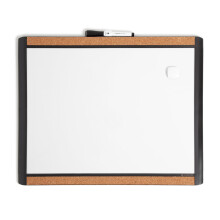 U Brands Magnetic Dry Erase Board 20 """" X16 """" Black Pin-It Frame inkluderer mark?r og magnet