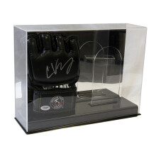 SAFTGARD SUPPLIES Deluxe-Vitrine aus Acryl f   r doppelte UFC-MMA-Handschuhe mit verspiegelter R   ckseite