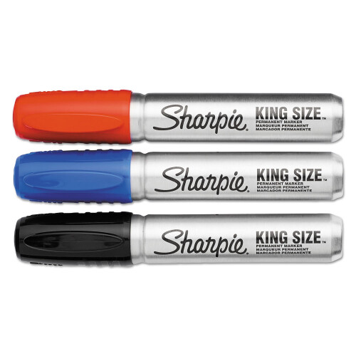 Sharpie Sharpie 15674PP Μεγάλοι Μαρκαδόροι Χαρακτήρα Chisel Tip Μπλε/Κόκκινο/Μαύρο 4/Σέτ 1