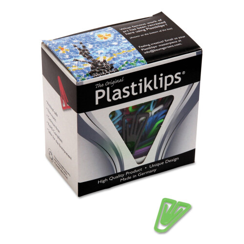 Baumgartens LP0600 Plastiklips Paperclips Groot Geassorteerde Kleuren 200/Doos 2