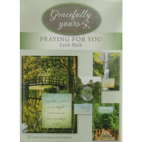 Gracefully Yours Κάρτες Προσευχής για Εσένα - 12 Κάρτες με 4 Σχέδια και Μήνυμα Αγίας Γραφής