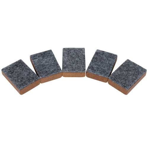 LEARNING ADVANTAGE CTU7874 Σετ Mini Erasers 5 τεμαχίων, καφέ και γκρι
