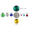 9mm Red Ruby H103 Flat Back Acrylic Round Cabochon Pro Grade - 75 Pieces 3