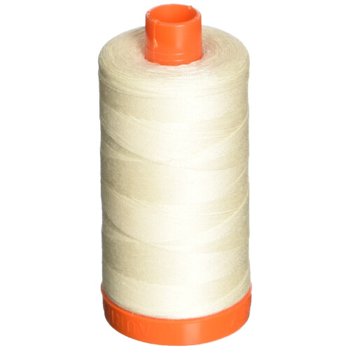 Aurifil A1050-2026 Mako Bomuldstr?d Solid 50WT 1422Yds Kridt