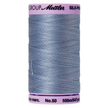 Mettler Silk-Finish Solid Cotton Thread 547 yd/500m Summer Sky
