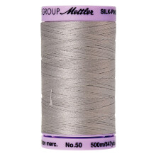 Mettler Silk-Finish kiinteä puuvillalanka 547 yd/500 m Ash Mist