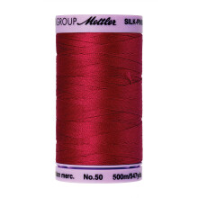 Filo di cotone solido Mettler Silk-Finish 547 yd/500 m Country Red