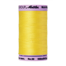 Mettler silkefinish massiv bomuldstr?d 547 yd/500m citronskal