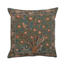 Charlotte Home Furnishings Inc. C Woodpecker vierkante sierkussenhoes - 19 x 19 Decoratieve Boho kussenhoes voor Europese katoenen kamerdecoratie Jacq