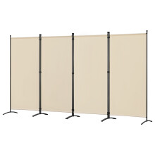 (Beige) Angel Living 4 Panels Room Divider 324 x 180cm