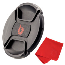 77 mm objektiv Cap Center-Pinch Extra Strong Springs lavet af 100% genanvendt plastik