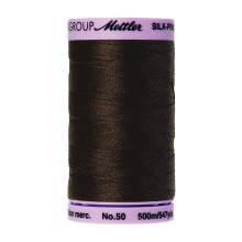 Mettler Silk Finish Cotton Thread 547-yard mycket mrkbrun