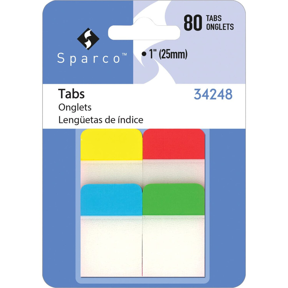 Photos - Other Office Equipment Sparco 34248 Durable Tabs 1-Inch 48TB/PK AST SPR34248 