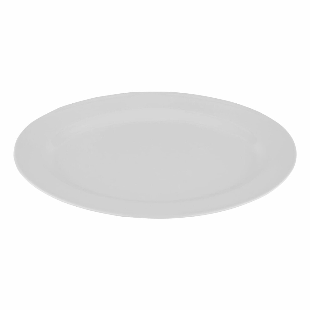 G.E.T. OP-621-W Melamine Break-Resistant Oval Serving Platters  21"""" x 15""""  White  Large-image-OPC-PGBQ86F-NEW
