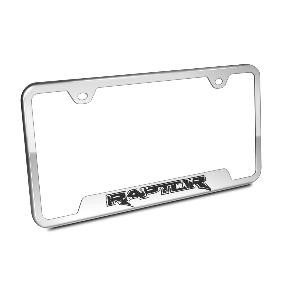 Au-Tomotive Inc. Ford F-150 Raptor Polished Steel License Plate Frame Gold 718544256905