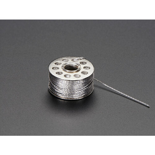 Adafruit Stainless Medium Conductive Thread - 3 ply - 18 meter/60 ft