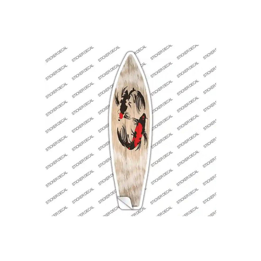 Smart Blonde Sb-419S-S Koi Fish Novelty Surfboard Sticker Decal - Small 792636034992