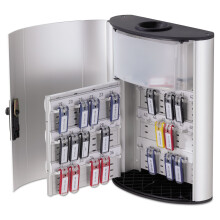Durable 196823 Key Box Plus 54-Key Brushed Aluminum Silver 11 3/4 x 4 5/8 x 15 1/2 (DBL196823)