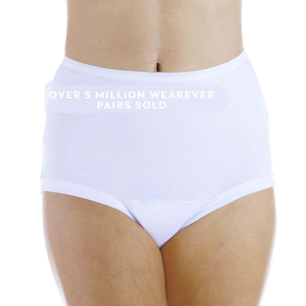 Lot de 1 culotte d'incontinence     bandes blanches pour femme, taille 2X (convient aux hanches de 45     48 pouces)