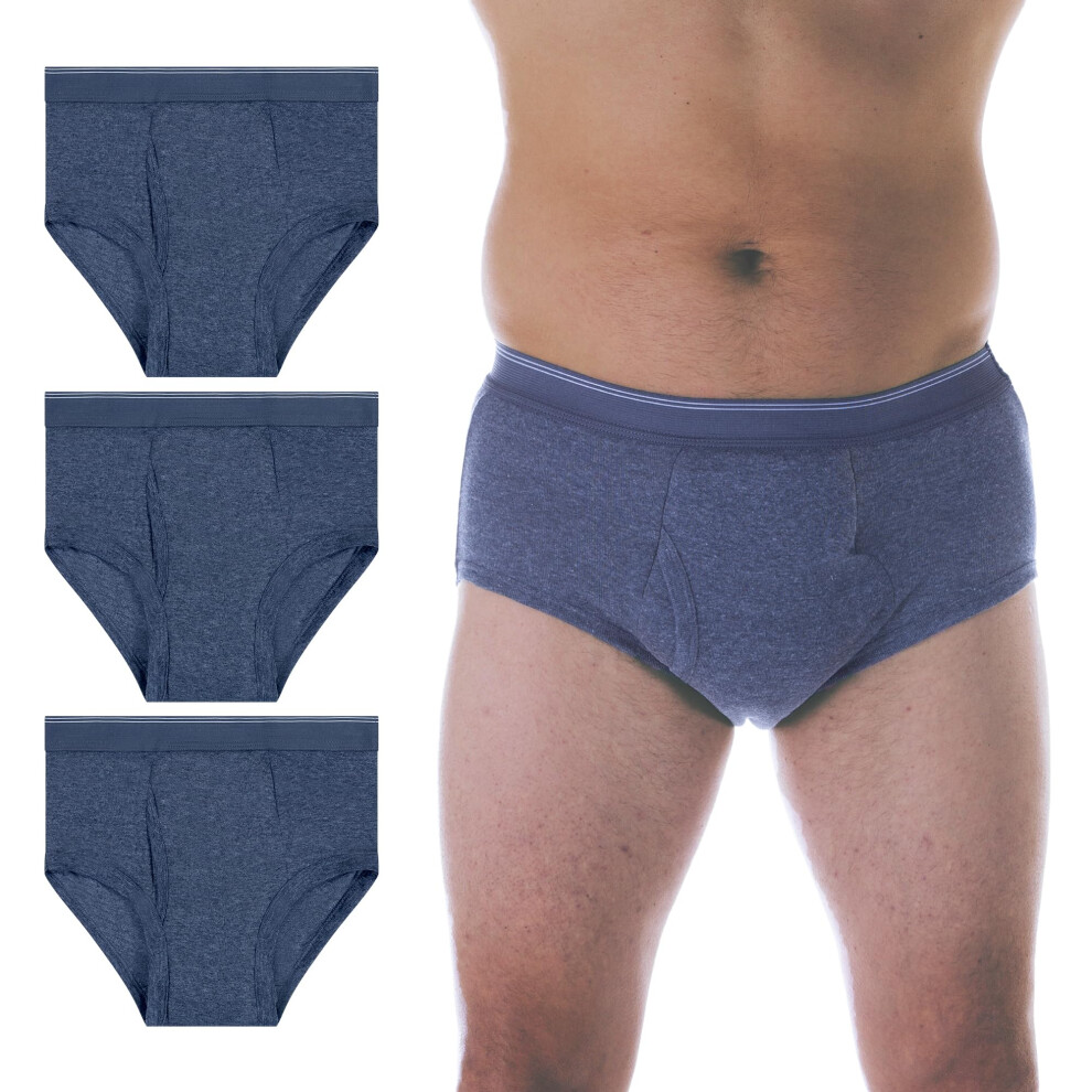 Lot de 3 slips de contr   le de la vessie super absorbants, lavables et r   utilisables, gris, taille L (taille 38-40)