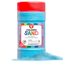 Hygloss Products Colored Play Sand - Ruzn barevn remesln umeleck vedro O' Sand Svetle modr 1 lb